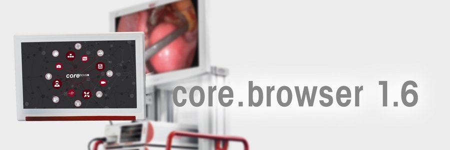 Benutzeroberfläche von RIWOspine core.browser 1.6 – zentrale Steuerung und Bildmanagement im OP